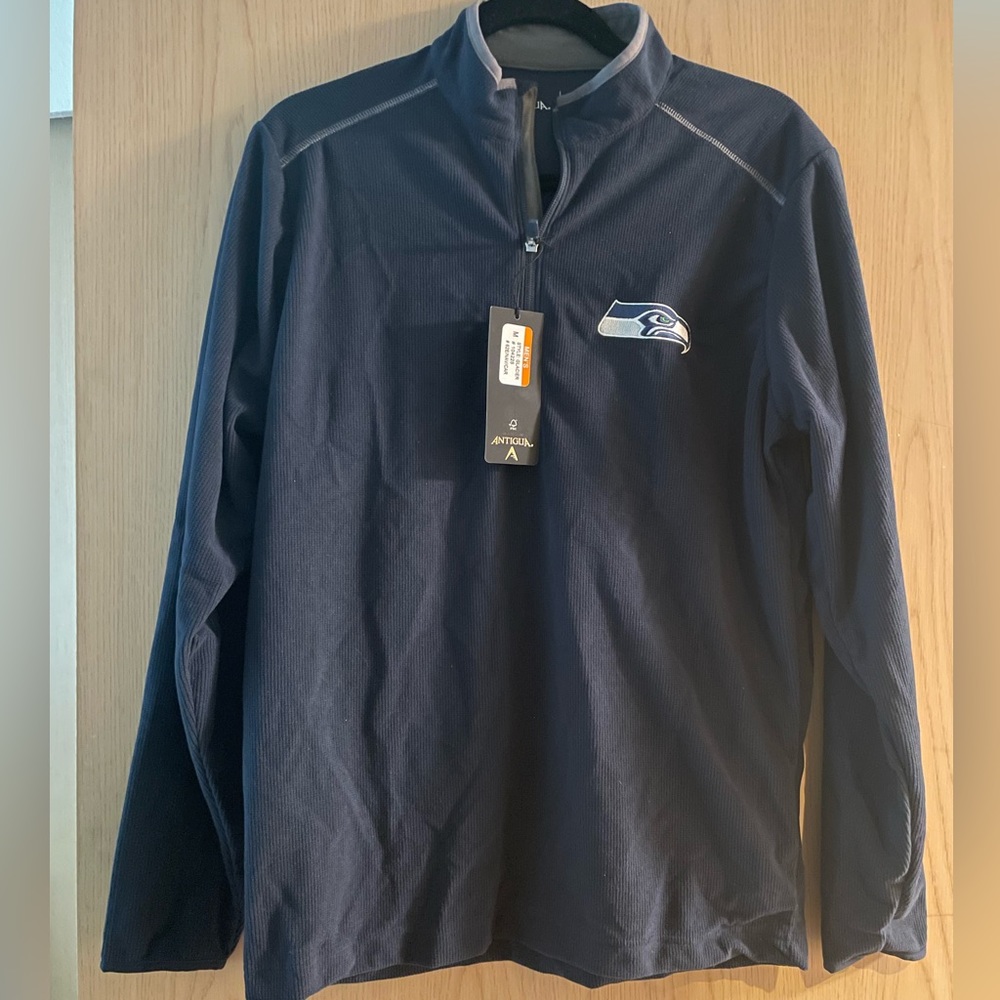Men’s NWT Antigua quarter zip pullover - Seahawks!